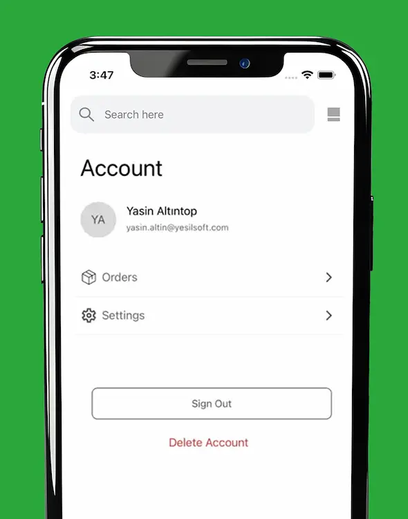 Bıdı App – Konto und Bestellhistorie
